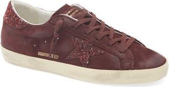 Golden Goose Super-Star Low Top Sneaker in Burgundy at Nordstrom, Size 10Us