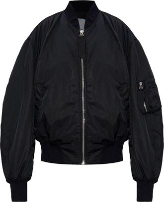 The Attico Bomber Jacket With Bishop Sleeves
