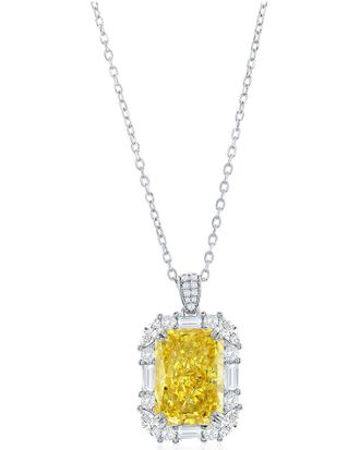 Suzy Levian Suzy Levian Gala Collection Silver Cz Pendant