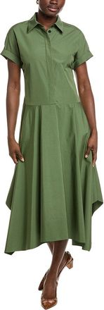 Lafayette 148 New York Collared Drop Waist Dress