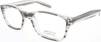 Signature Ladies Grey Rectangular Eyeglass Frames S7002GreyStripe54
