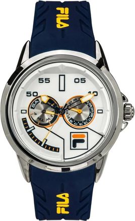 Fila Herenhorloge 45 mm Siliconen Band 38-169-20 - unisex - Horloges - Blauw - ONE Size - Accessoires