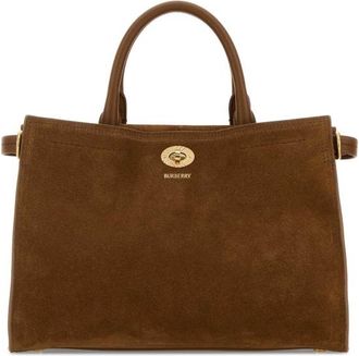 Burberry Brown Suede Small Cotswolds Handbag