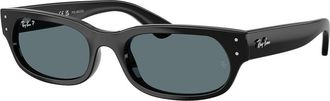 Ray-Ban RB2236 Polarized 901/48 Mens Sunglasses Black Size 54