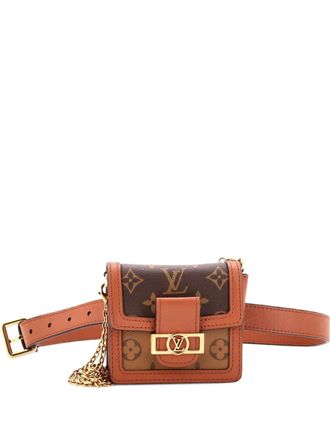 Louis Vuitton Dauphine Bumbag Reverse Monogram Canvas BB belt bag - women - Fabric - One Size - Brown