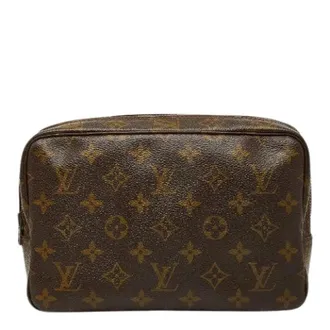 Louis Vuitton Pre-owned Clutches, female, Brown, Size: ONE SIZE Pre-owned Monogram Pouch