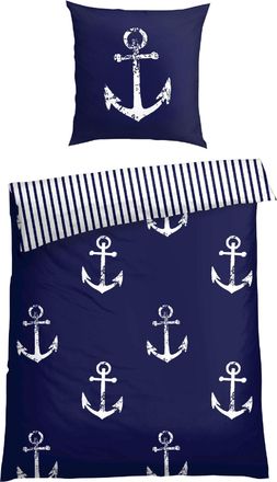 Schiesser Bettwäsche »Marina, maritime Momente in frischer Farbkombination« 2 Stk. tlg. MADE IN GREEN by OEKO-TEX