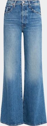 Mother The Tomcat Roller Sneak Wide-Leg Jeans