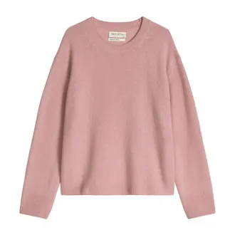 Marc O'Polo Truien & Vesten, Dames, Roze, XL, Wol, Ronde hals gebreid