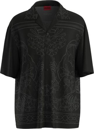 HUGO BOSS Black Printed Shirt