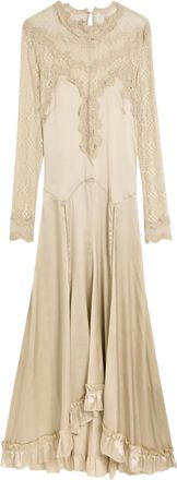 Isabel Marant Abito lungo Dolores con decorazione - Toni neutri