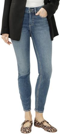 Silver Jeans Co Suki Curvy Mid Rise Skinny Jeans in Uncharted at Nordstrom, Size 25