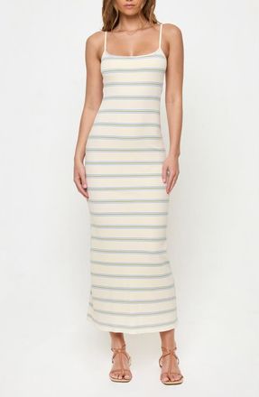 L*Space Jordana Rib Cover-Up Maxi Dress in Beach Day Stripe at Nordstrom Rack, Size X-Large