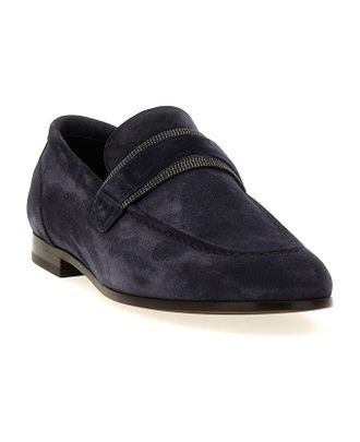 Brunello Cucinelli Suede Loafer - Navy