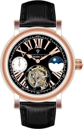 Christian Van Sant Tourbillon X Limited Edition Black Dial Mens Watch CV1000