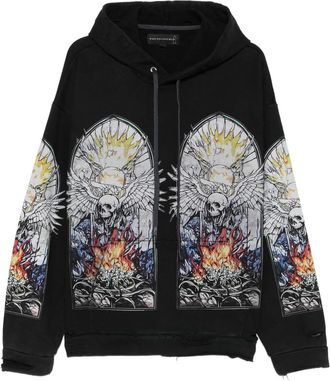 Who Decides War by Ev Bravado Skull-print Hoodie