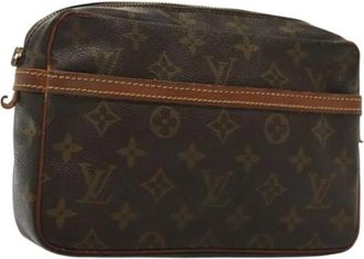 Louis Vuitton Pre-owned Clutches, female, Brown, Size: ONE SIZE Pre-owned Monogram Canvas Clutch