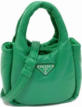 Prada Borsa a mano in pelle Pre-owned - - Pre-owned - Donna - Verde - ONE SIZE