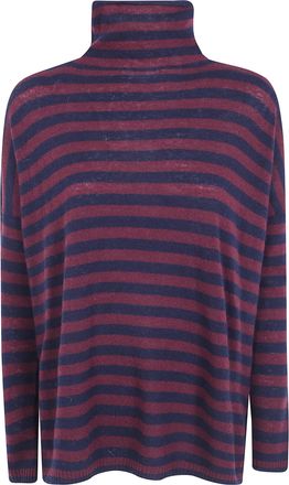 base Sweater Turtleneck B8513.602 591 Blue Burgundy