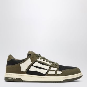 Amiri Sneaker Skel Top Low nera/verde militare/bianca