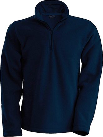 Kariban Mens Enzo 1/4 Zip Fleece Top (L) (Navy)