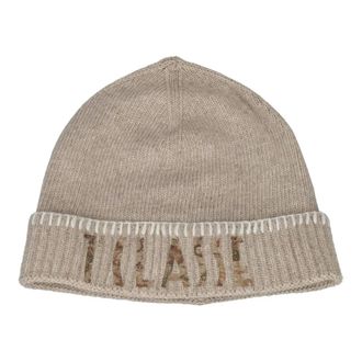 Alviero Martini 1A Classe Gorro de mezcla de lana - Accessories - Mujer - Beige - ONE SIZE