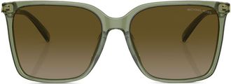 Michael Kors Canberra square-frame sunglasses - women - Acetate - 56 - Green