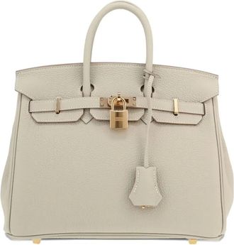 Herm&egrave;s Borsa a mano Birkin 25 - Grigio