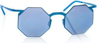 Italia Independent II 0205 027.000 Mens Sunglasses Blue Size 47