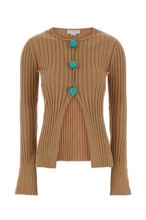 Stella McCartney Stella Mc Cartney Camel Cotton Cardigan