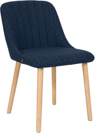 Clp Silla De Comedor Arie Tapizada Azul