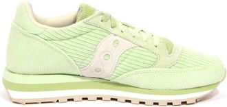 Saucony Jazz Triple Groene Fluweelschoenen - Dames - Sneakers - Groen - 41 EU - Schoenen