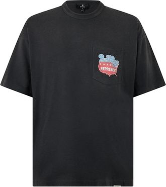 Represent Comfortabel T-shirt met Logo - Heren - T-shirts - Zwart - XL - Katoen - Tops