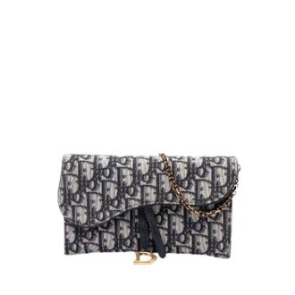 Dior Pre-owned Wallet on Chain - - Pre-owned - Donna - Blu - ONE SIZE