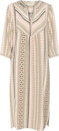 Cream Midi Jurk - Dames - Casual kleedjes - Groen - S - Kleedjes