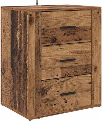 vidaXL Bedside Cabinet Old wood 50 x 36 x 60 cm Engineered wood vidaXL