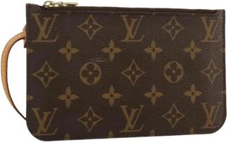 Louis Vuitton Pre-owned Clutches, female, Brown, Size: ONE SIZE Pre-owned Monogram Pouch