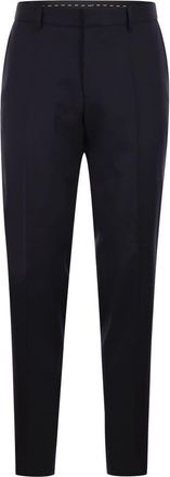 HUGO BOSS Slim Fit Trousers In Virgin Wool Serge