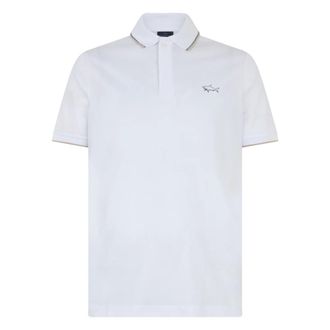 Paul & Shark Paul & Shark, Polo Shirts, male, White, Size: 2XL Short sleeve polo with logo