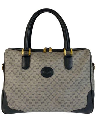 Gucci Vintage Micro Gg Boston Bag (Authentic Pre-Loved)