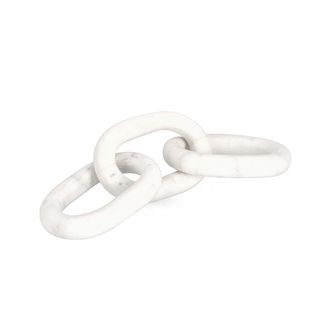 BIZZOTTO Kandy decoration chain 3 rings white marble