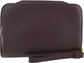 Louis Vuitton Pre-owned Clutches, female, Brown, Size: ONE SIZE Pre-owned Vintage Leather Clutch