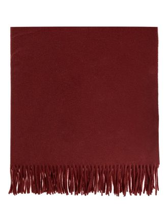 Max Mara fringed scarf - women - Cashmere - One Size - Red
