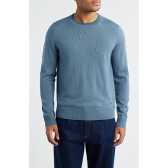 Paul Smith Merino Wool Crewneck Sweater in Greyish Blue at Nordstrom, Size Xx-Large