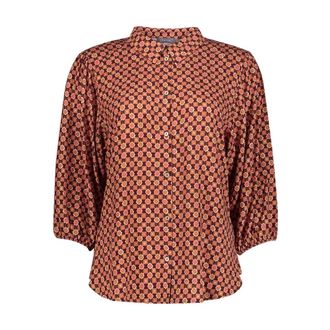Geisha Blouse lange mouw - Dames - Blouses & Shirts - Paars - Maat: S