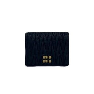 Miu Miu Pre-owned Leren Portemonnee - Dames - Vintage Accessoires - Zwart - ONE Size - Leer - Vintage