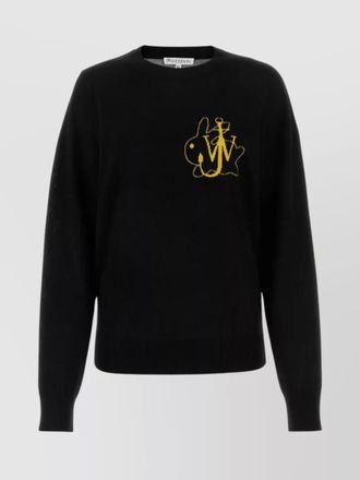 J.W.Anderson graphic print wool crew neck sweater
