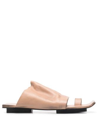 Uma Wang open-toe leather sandals - Neutrals