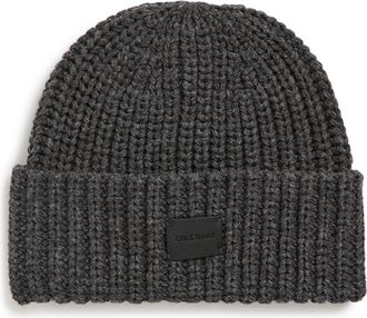 Cole Haan Chunky Stitch Knit Beanie in Guaranteed Grey at Nordstrom Rack
