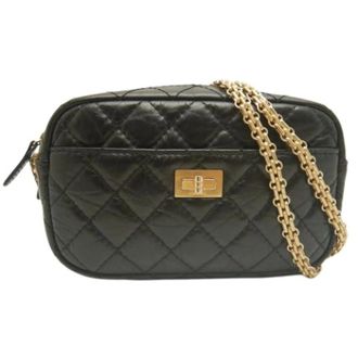 Chanel Pre-owned Vintage Schoudertas - Dames - Pre-owned - Zwart - Maat: ONE Size Leer